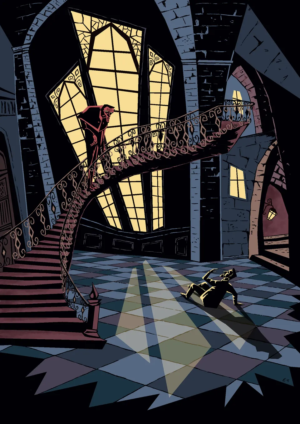 Illustration de couverture de roman Dracula