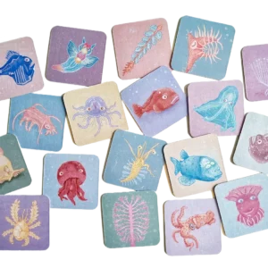 Jeu de memory sur les créatures des fonds marins
